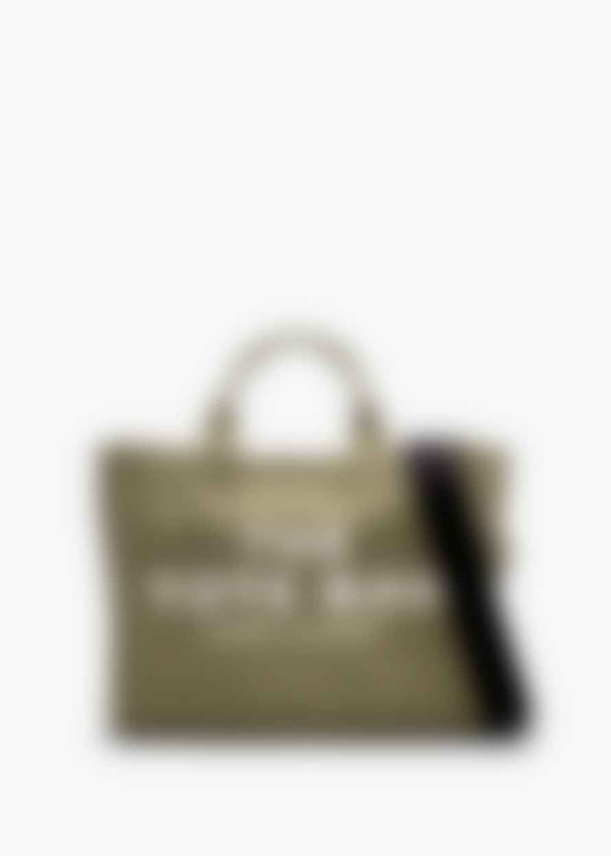 Marc Jacobs The Small Traveler Slate Green Canvas Tote Bag