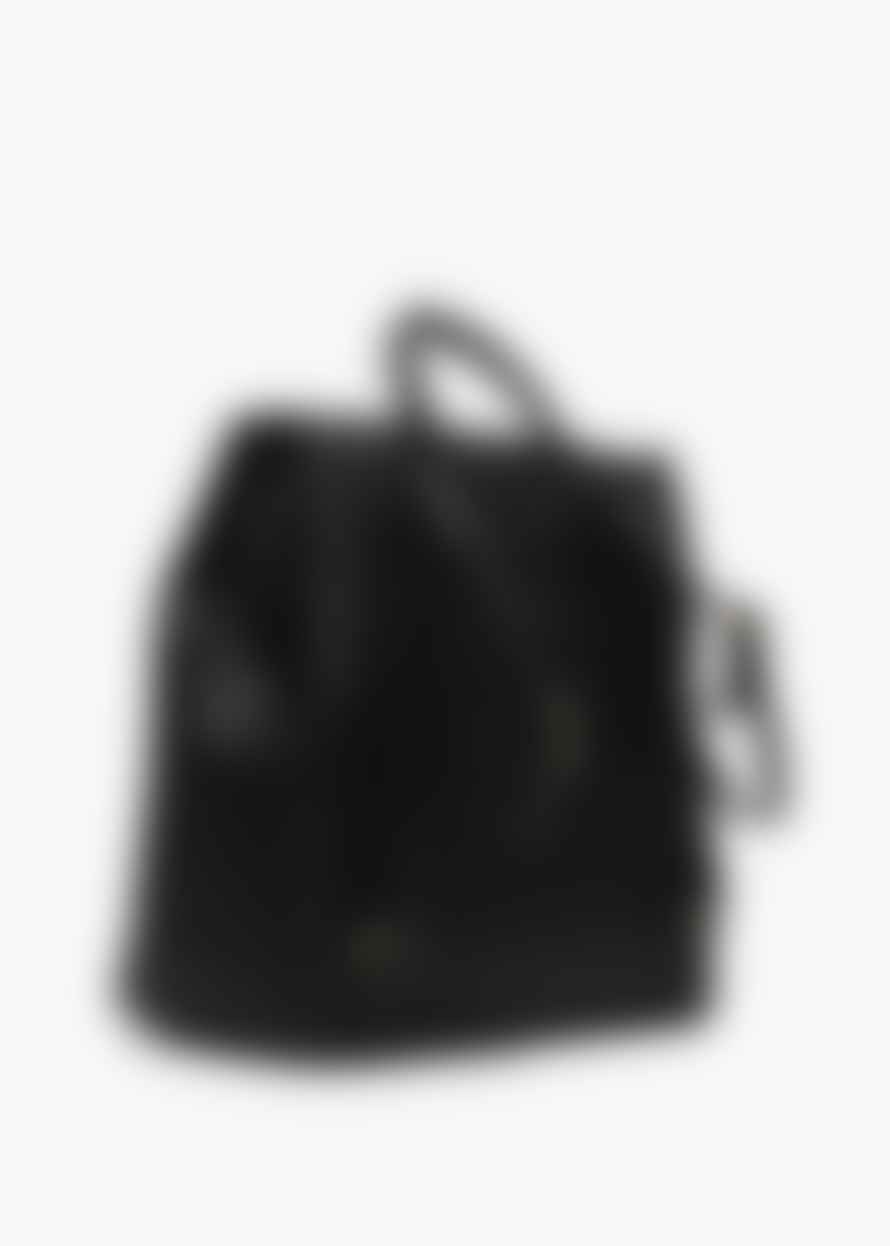 Valentino Superman Black Pebbled Backpack