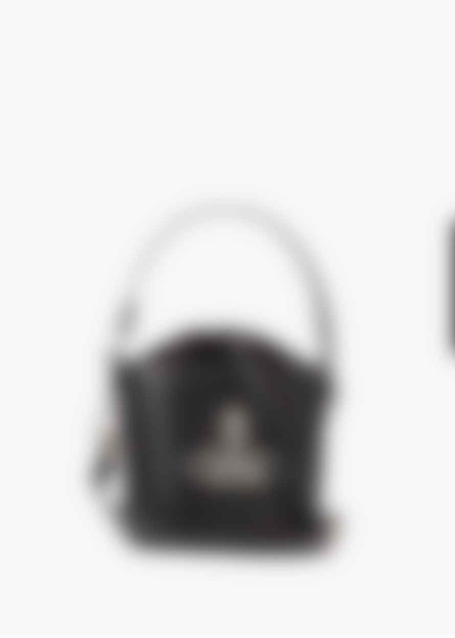Vivienne Westwood  Women's Daisy Bucket Crystal Black Cross Body Bag