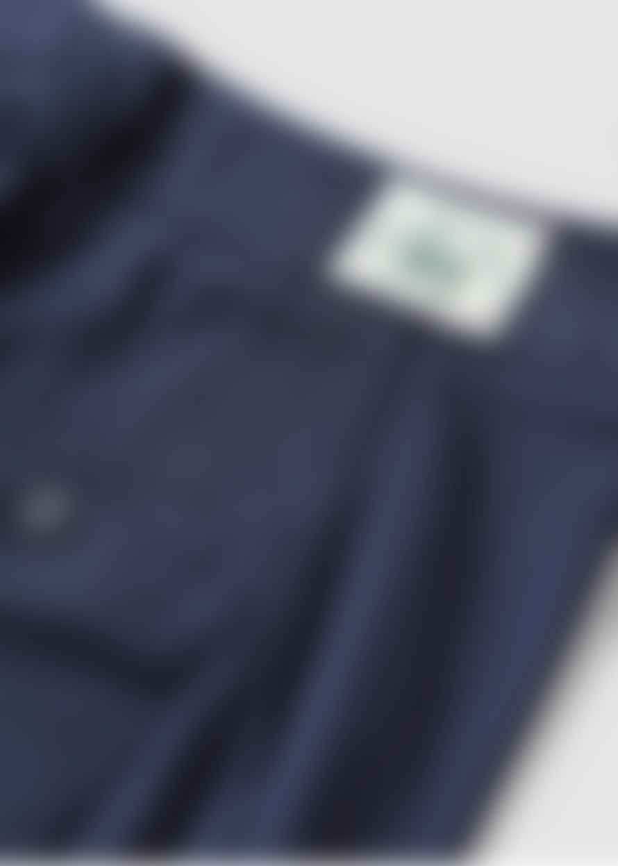Lacoste Womens Tailored Wide Leg Garbadine Trousers In Navy