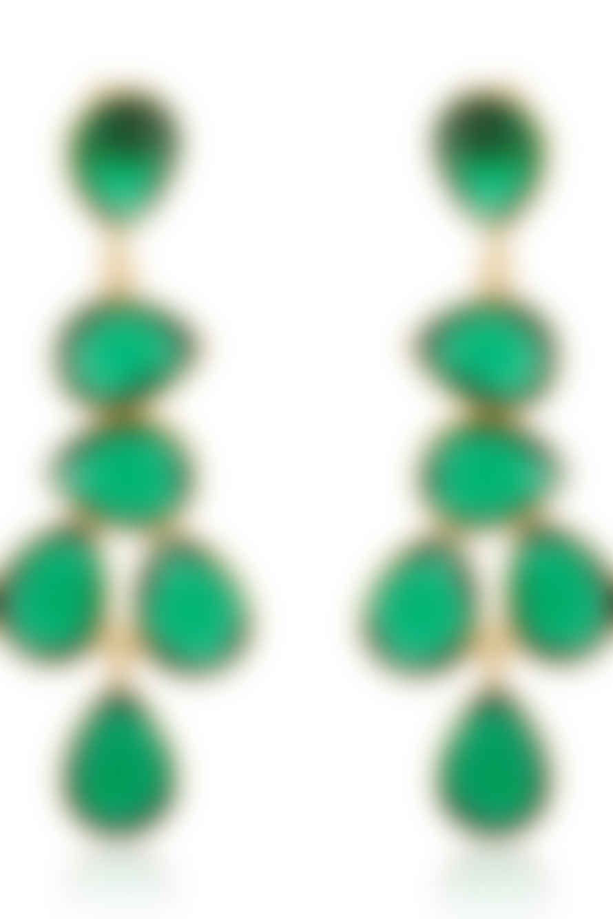 Shyla Sheena Earrings Emerald