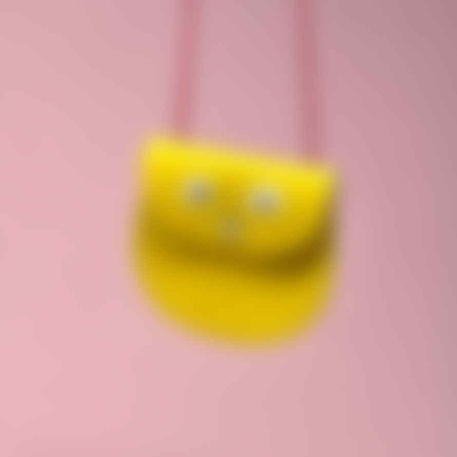 Ark Colour Design Yellow Googly Eye Pocket Money Purse