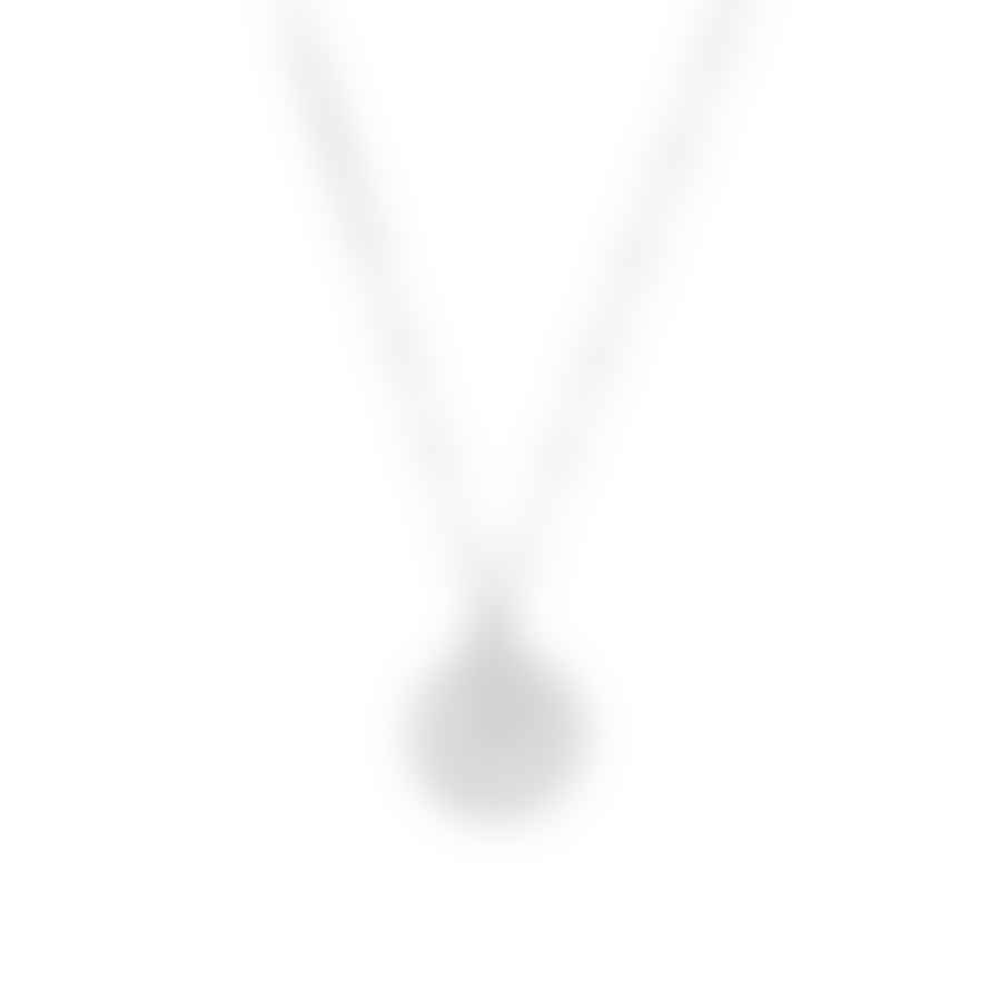 ChloBo Bobble Chain Moon Flower Necklace - Silver