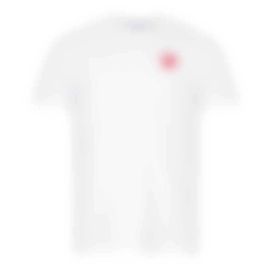 Comme Des Garcons Play Heart Logo T-Shirt - White / Red