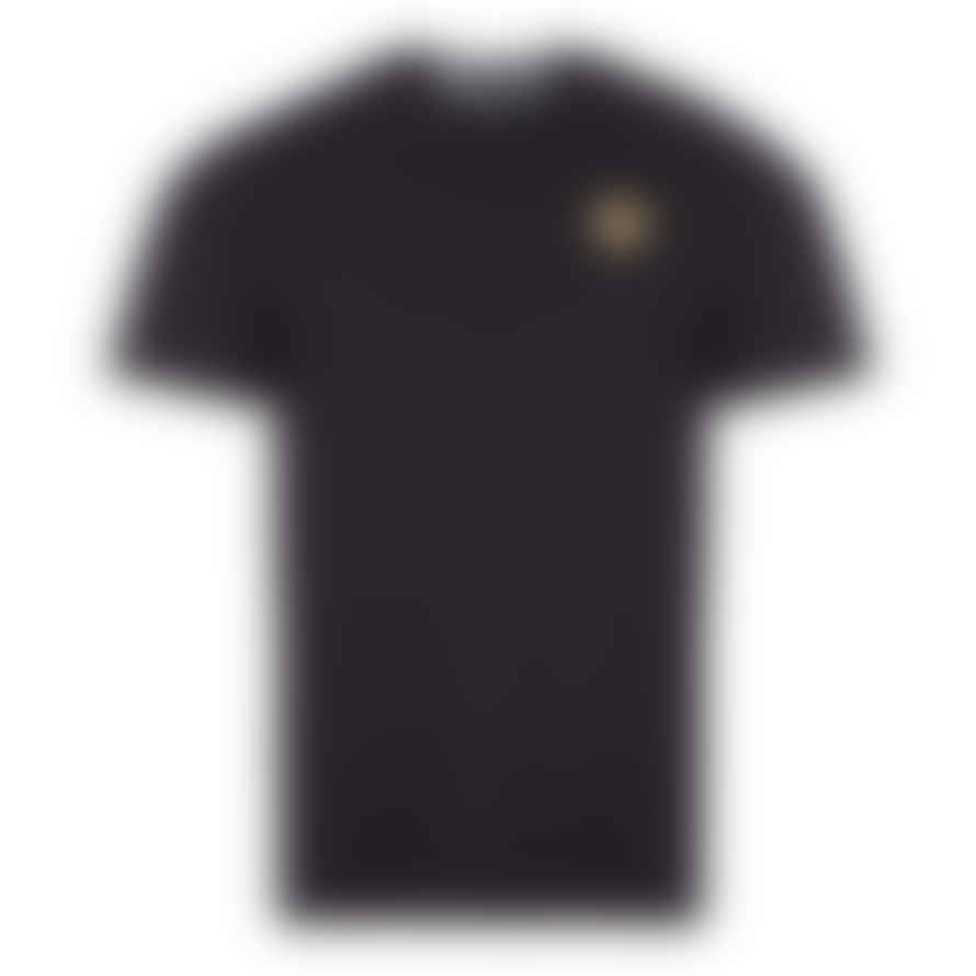 Comme Des Garcons Play Gold Heart Logo T-Shirt - Black