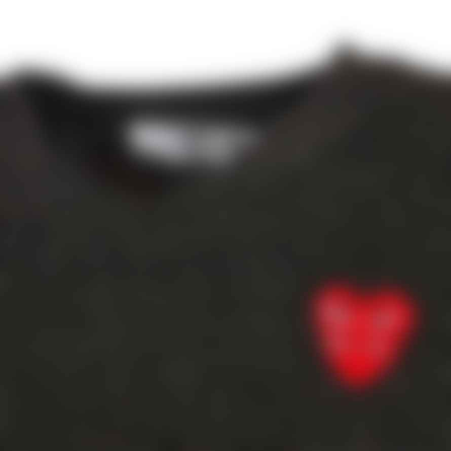 Comme Des Garcons Play Knitted Jumper Heart Logo - Grey