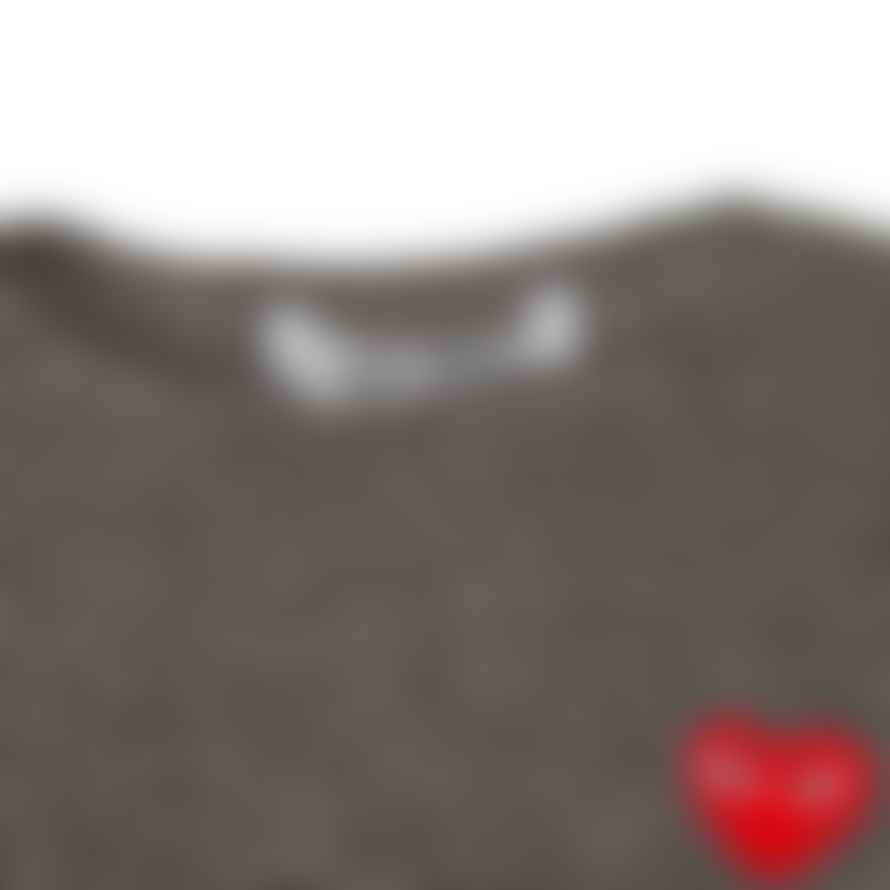 Comme Des Garcons Play Knit Sweater - Mid Grey