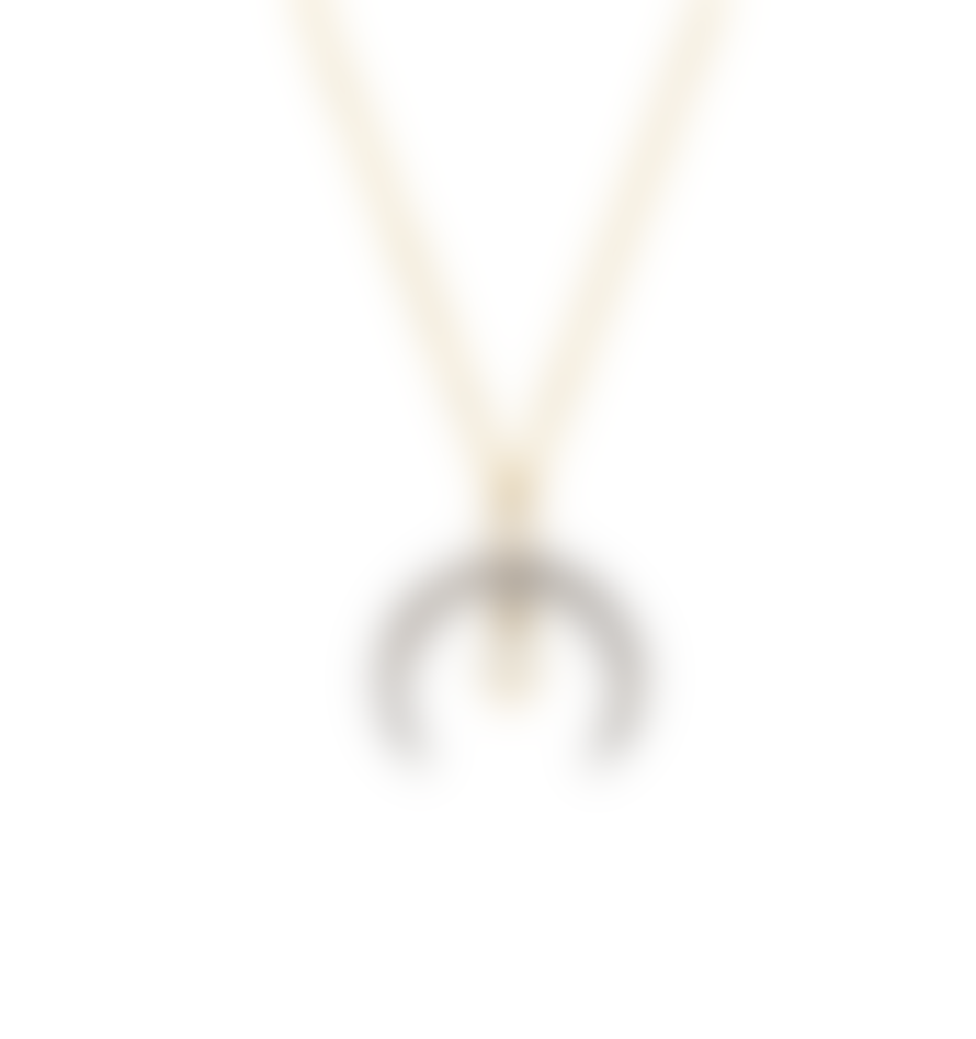 Kirstie Le Marque Diamond and Horn Pearl Drop Necklace