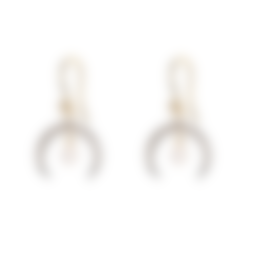 Kirstie Le Marque Diamond Horn & Pearl Drop Earrings
