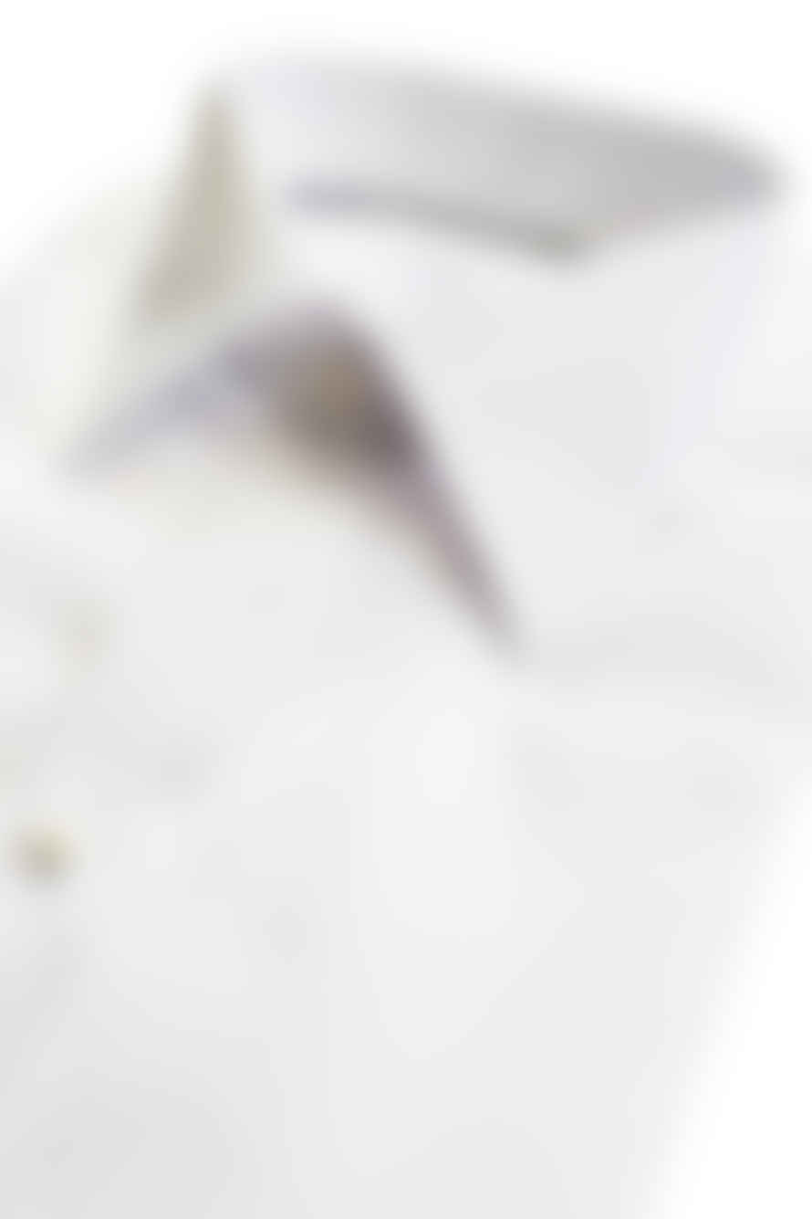 ETON - White Contemporary Fit Signature Twill Tuxedo Shirt 10001170400