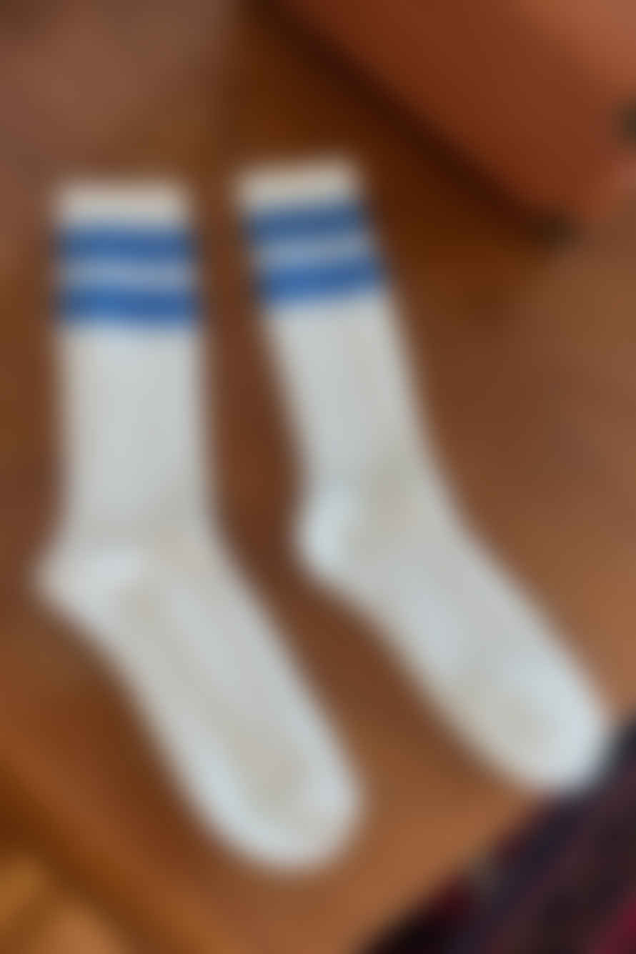 Le Bon Shoppe Sugar Blue Stripe Grandpa Socks