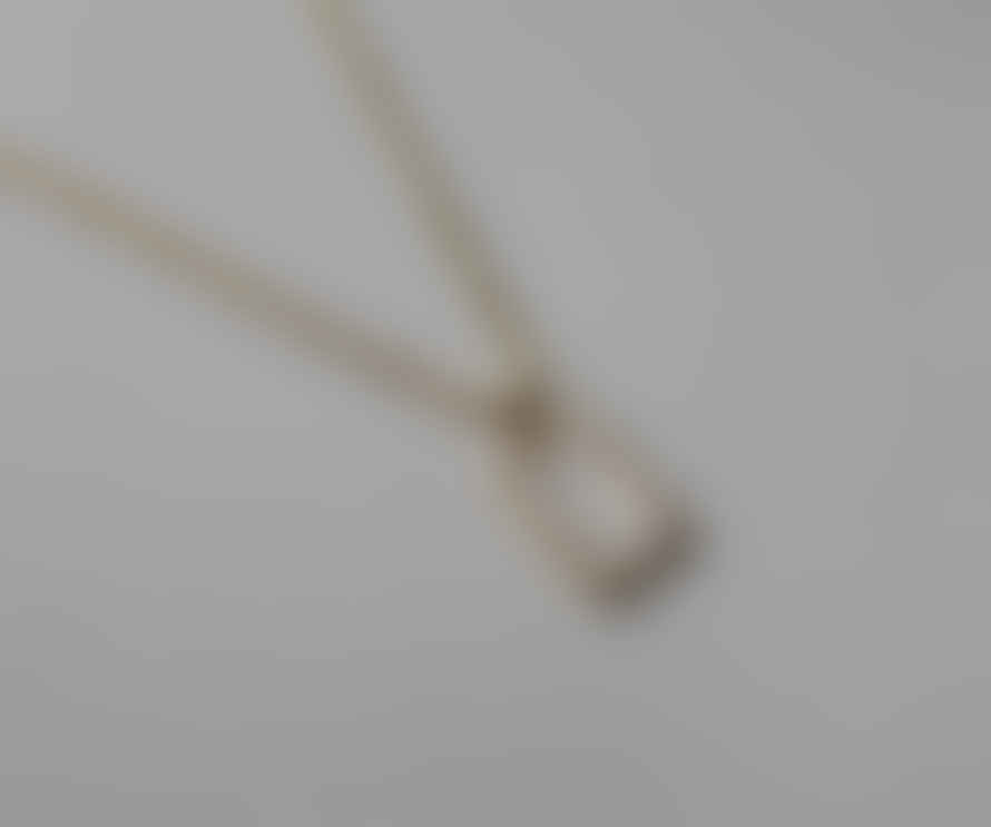 Edit & Oak White Shell Rectangle Pendant Necklace