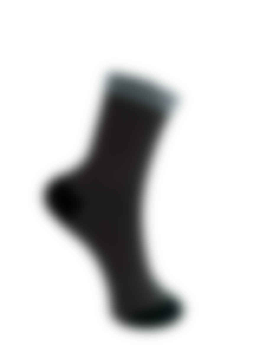 Black Colour Bcflash Stripe Sock - Black