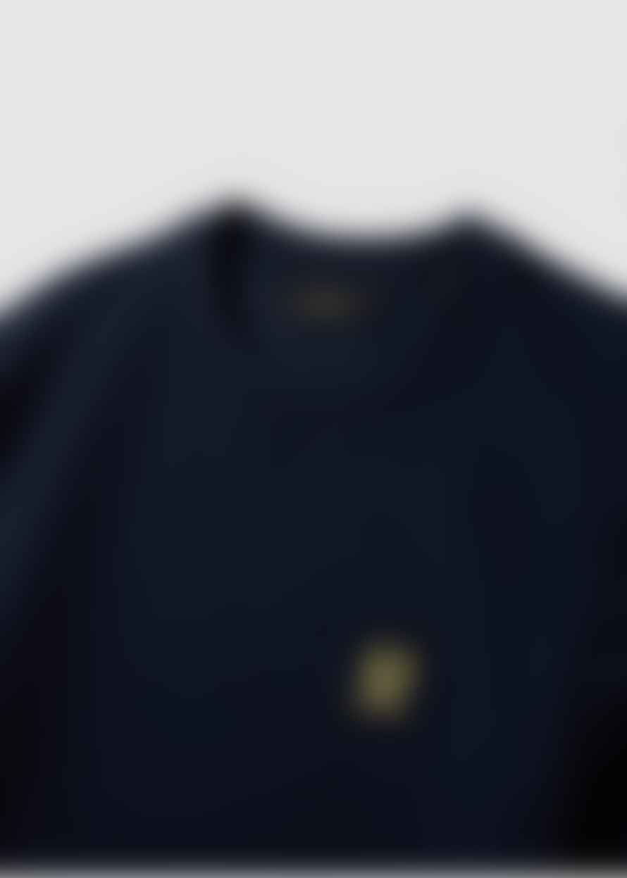 Belstaff Mens Small Logo Sweatshirt In Dark Ink