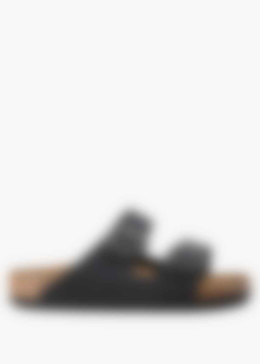Birkenstock Mens Arizona Oiled Leather Sandals In Black