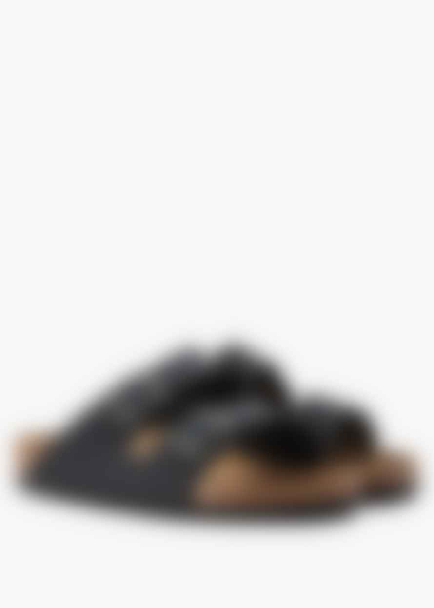 Birkenstock Mens Arizona Oiled Leather Sandals In Black