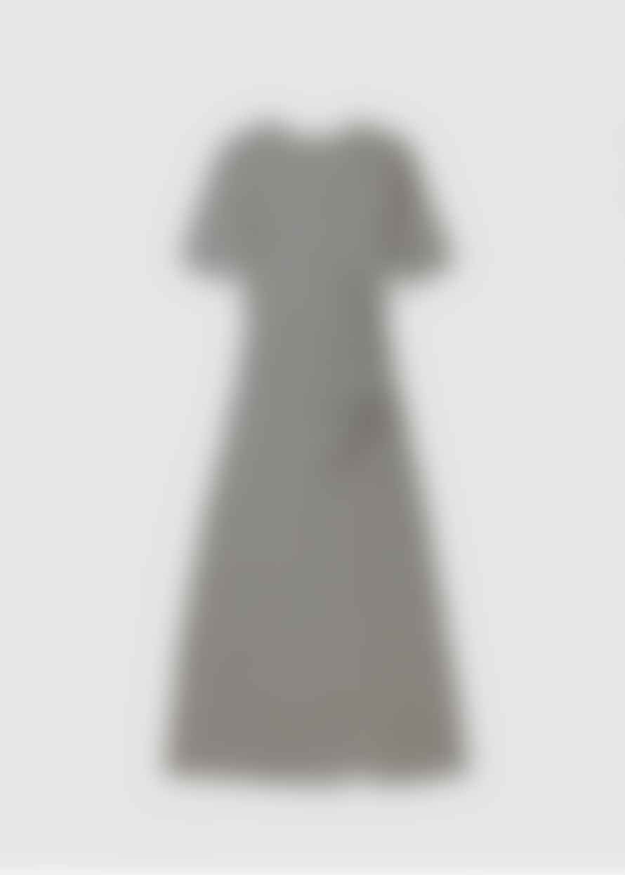 Baum und Pferdgarten Womens Jeanette Ruched Check Dress In Black White Check