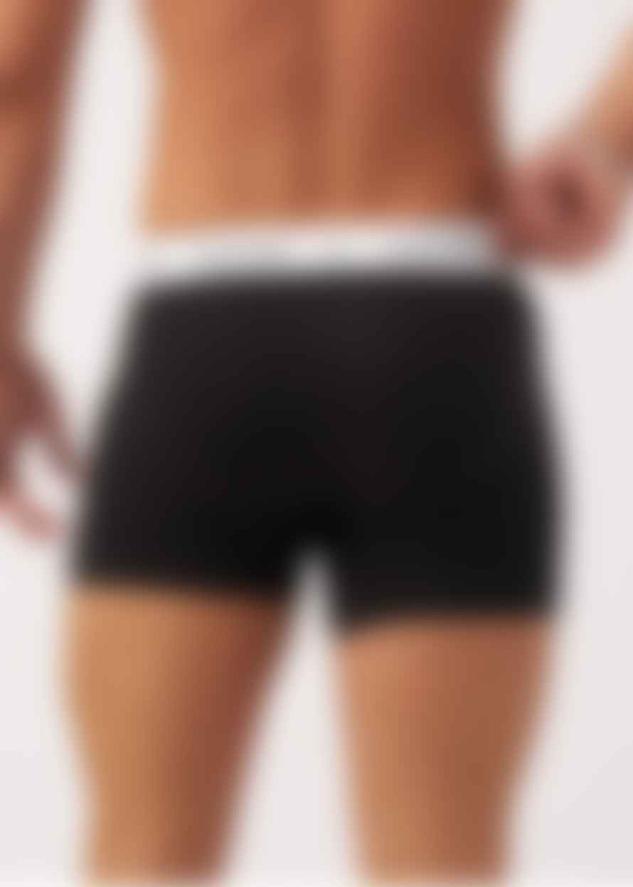 Calvin Klein Mens Underwear 3 Pack Logo Trunks In Black