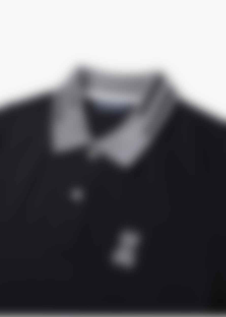 PSYCHO BUNNY Mens Chester Pique Polo Shirt In Black