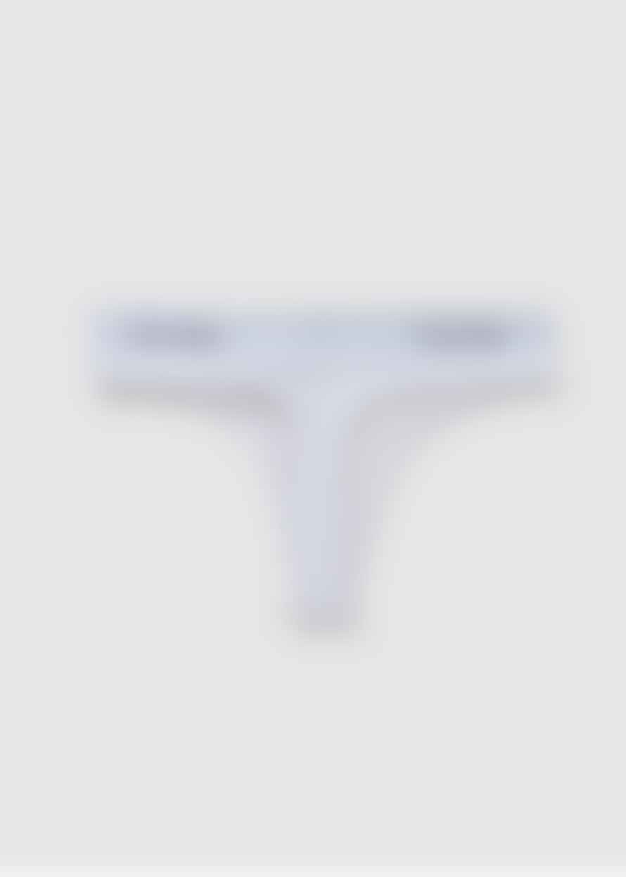 Calvin Klein Womens Underwear Modern Cotton Mid Rise Thong In White