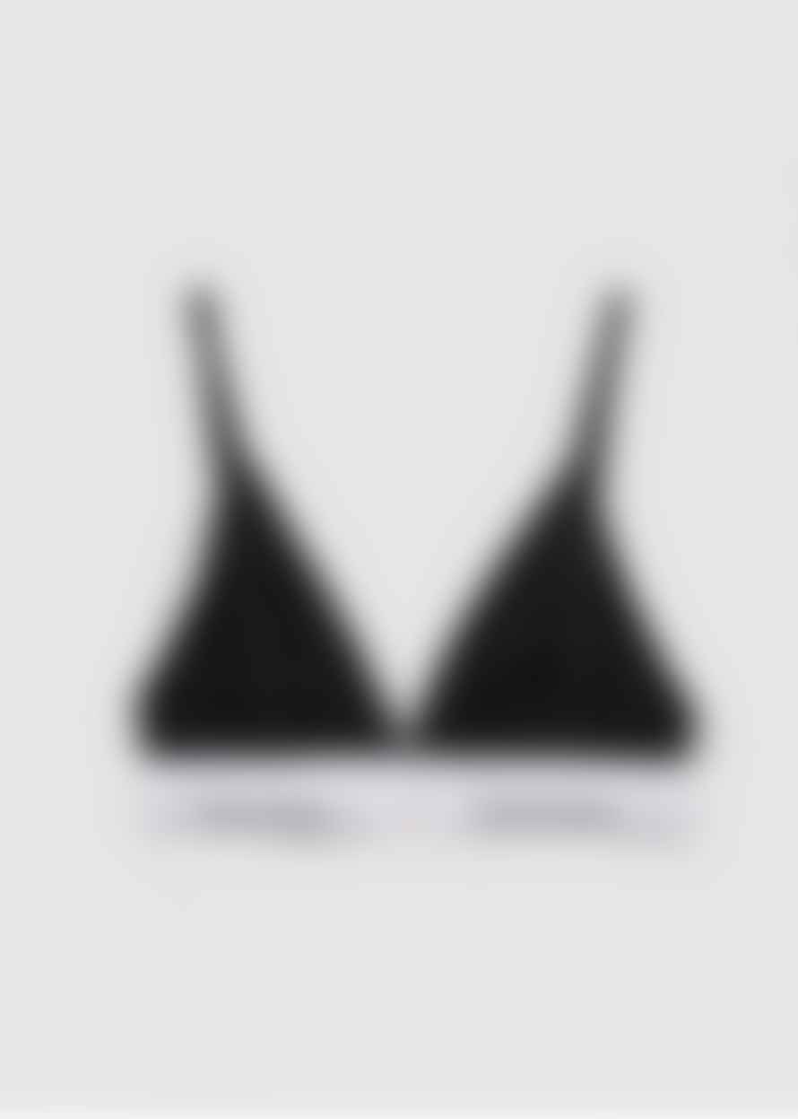 Calvin Klein Womens Underwear Modern Cotton Unlined Triangle In Black
