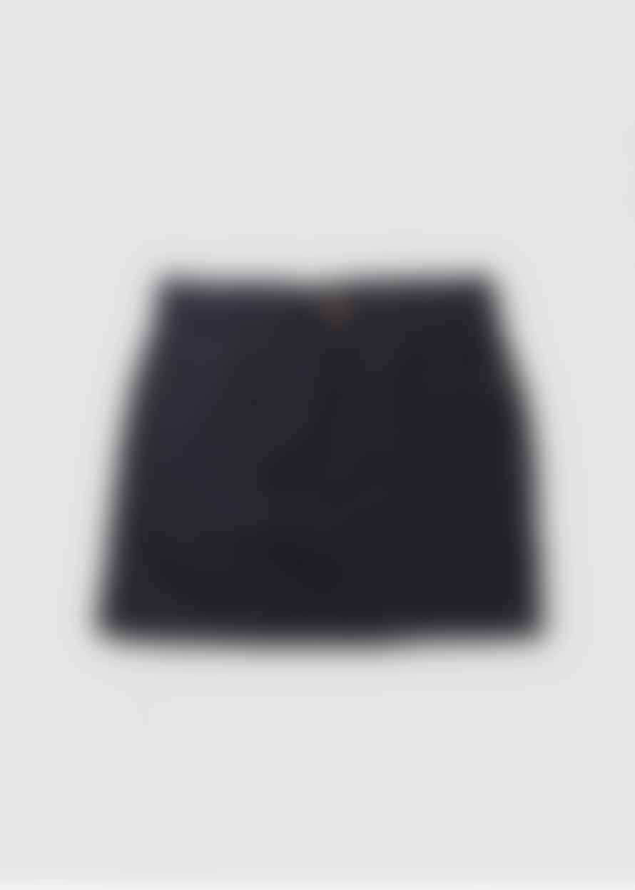 DL1961 Womens Astra Tailored Mini Skirt In Indigo Coated