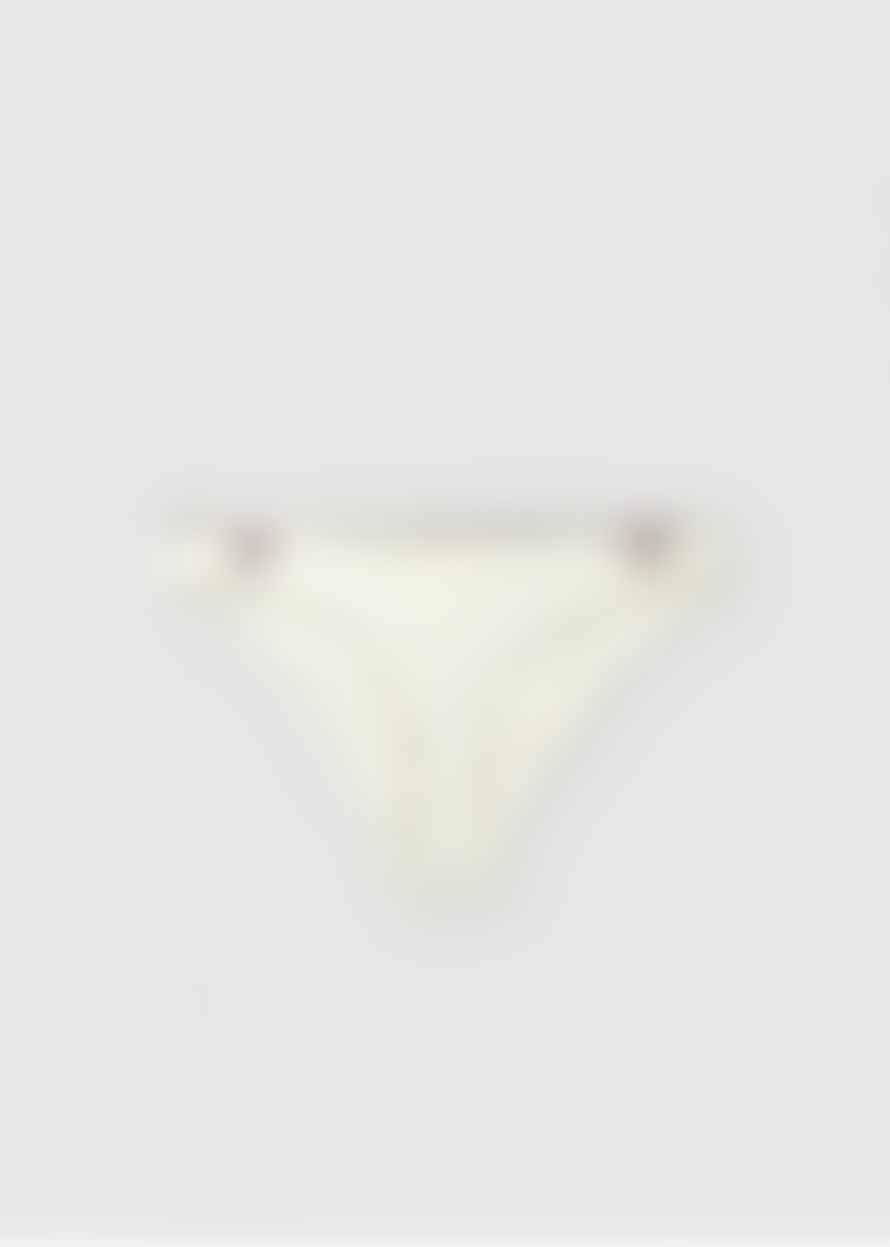 Frankies Bikinis  Womens Sawyer Bikini Bottom With Embroidery In White