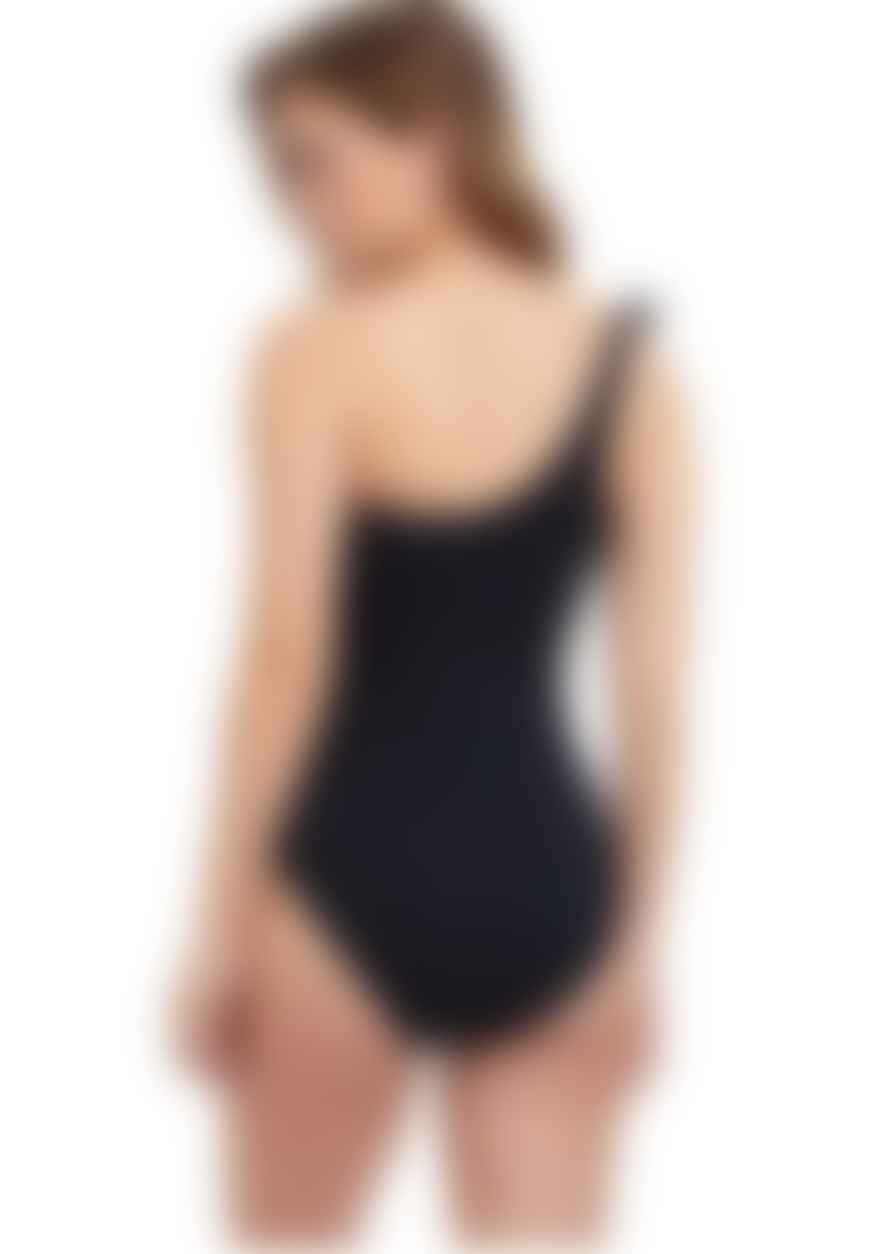 Gottex Profile E23152061 One Shouder Swimsuit In Black And White