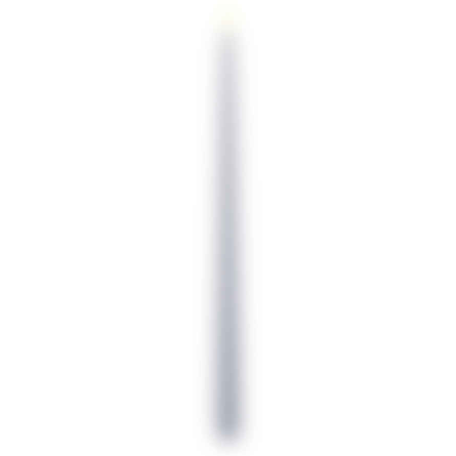 TUSKcollection Dust Blue Pack Of Two Led Taper Candles Extra Tall