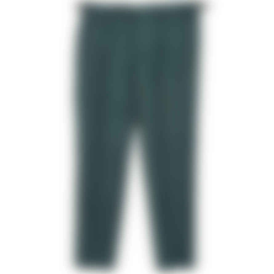 Fresh Wool Pleated Chino Pants In Gem Green