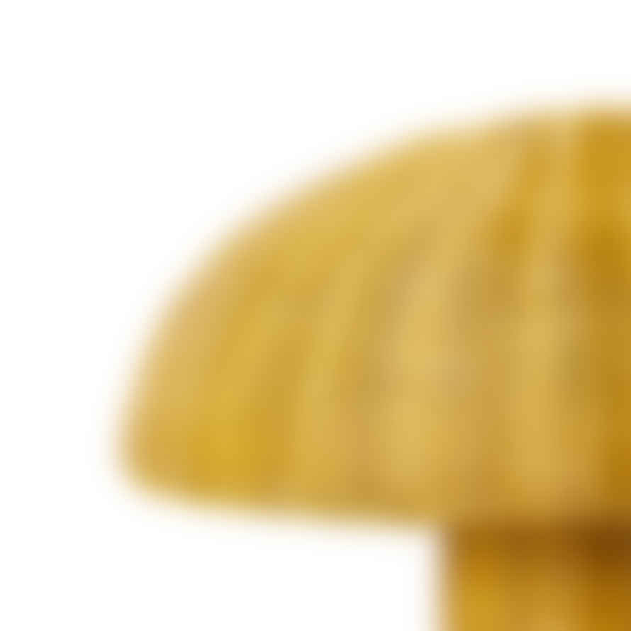 HK Living Mustard Rattan Table Lamp
