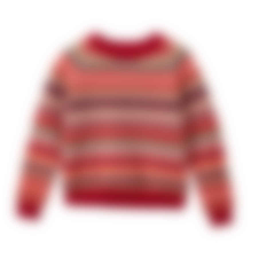 Donna Wilson Static Stripe Sweater - Dubonnet