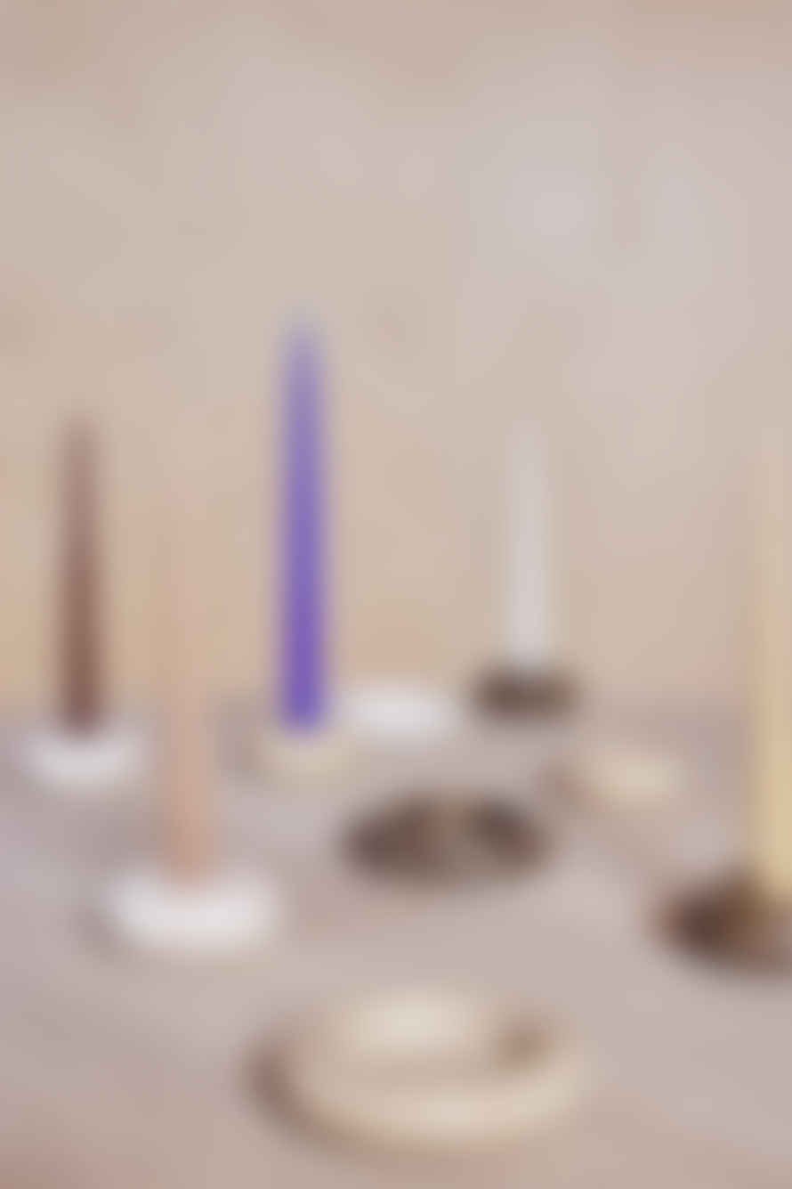 OYOY L300759. Savi Marble Candleholder. Off White