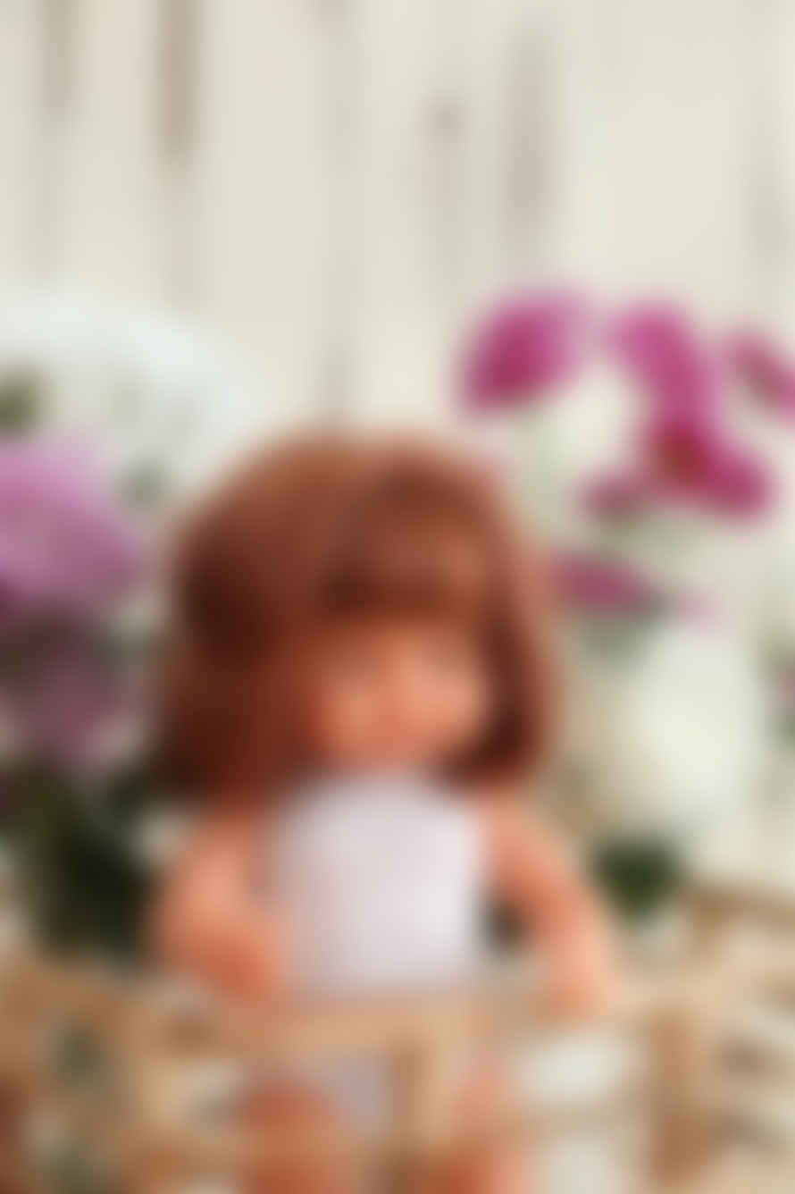 Miniland Caucasian Girl Doll with Red Hair