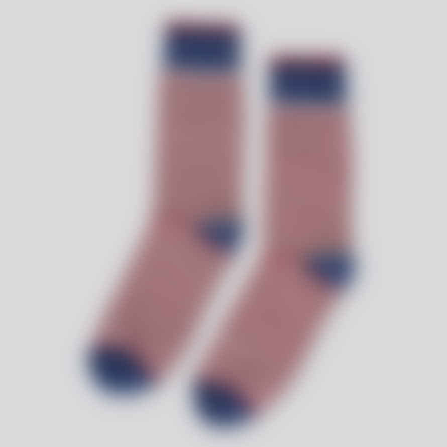 livs Pair of Socks - Men's Red, White & Blue Stripe