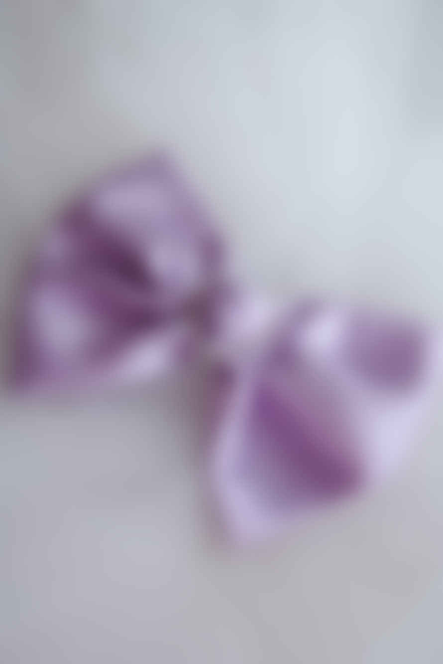 Merrfer Large Lilac Bow Hair Clip
