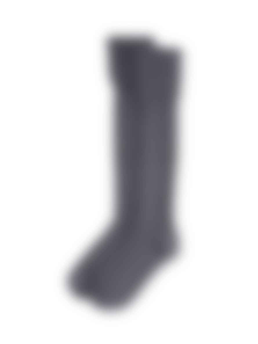 Chalk Long Boot Sock Charcoal