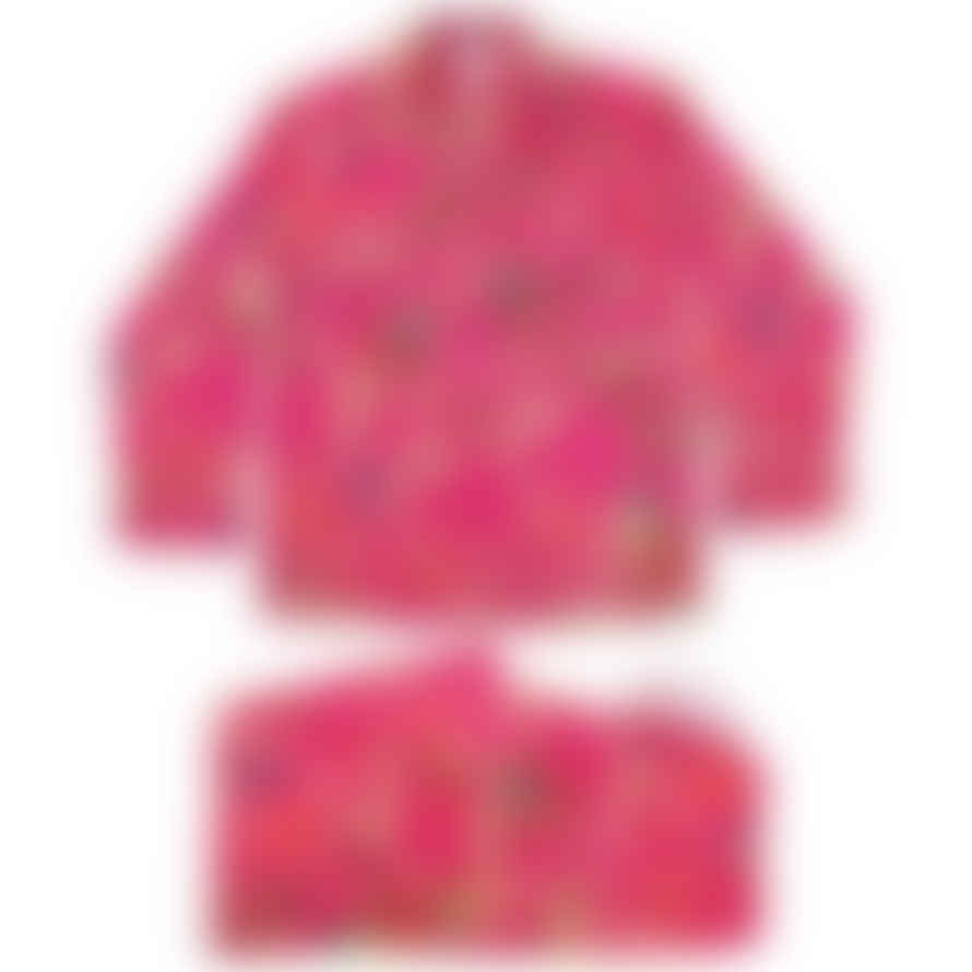 livs Pyjamas - Hot Pink Bird Print
