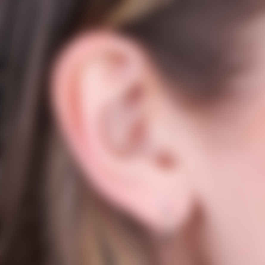 Lisa Angel Sterling Silver Hoop Earrings