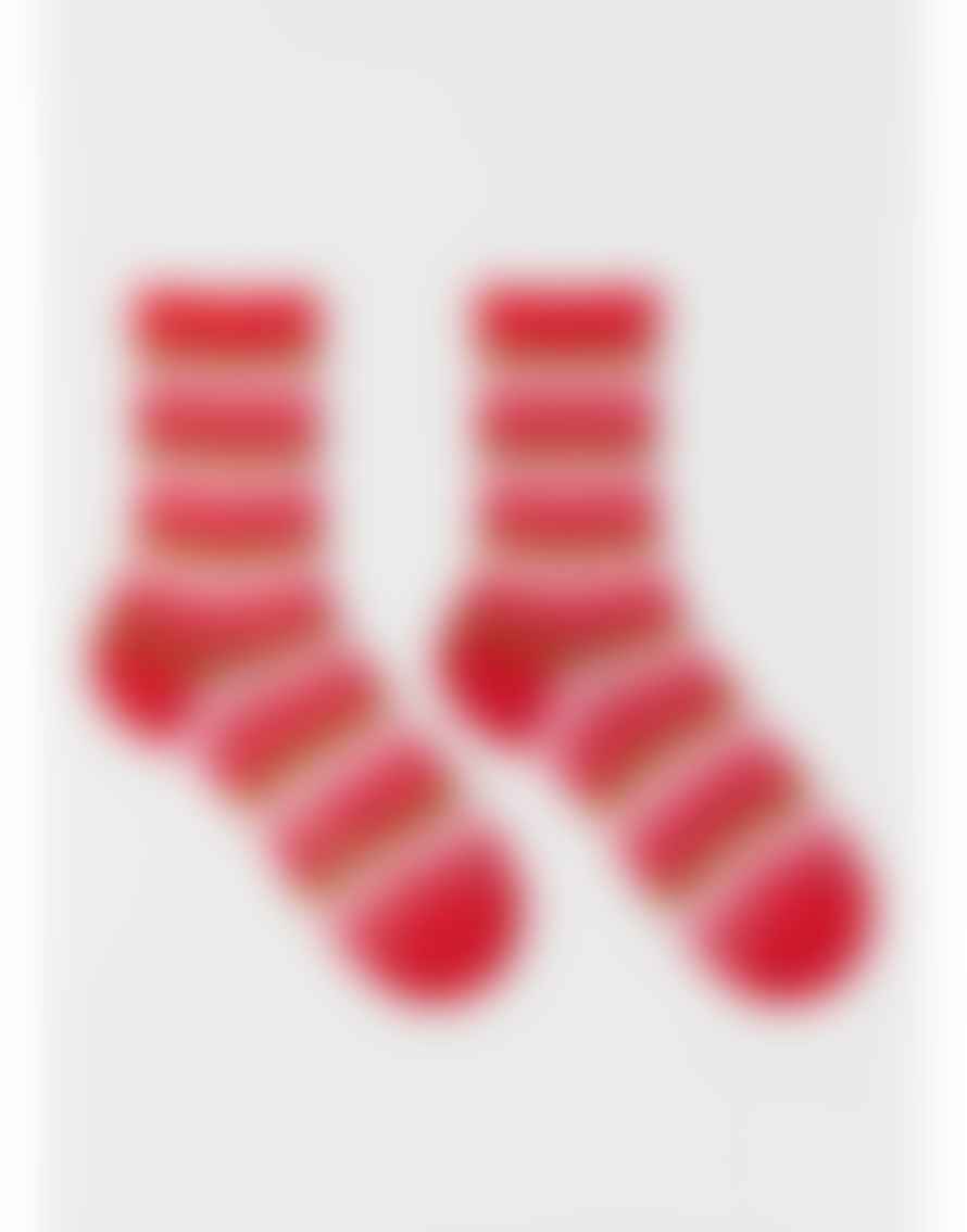 Paul Smith Paul Smith Emilia Stripes Frill Socks Col: Reds, Size: Os