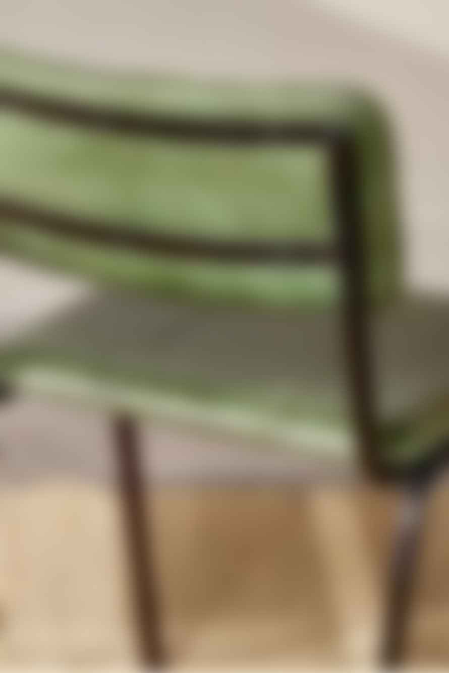 Nkuku Ukari Dining Chair In Rich Green