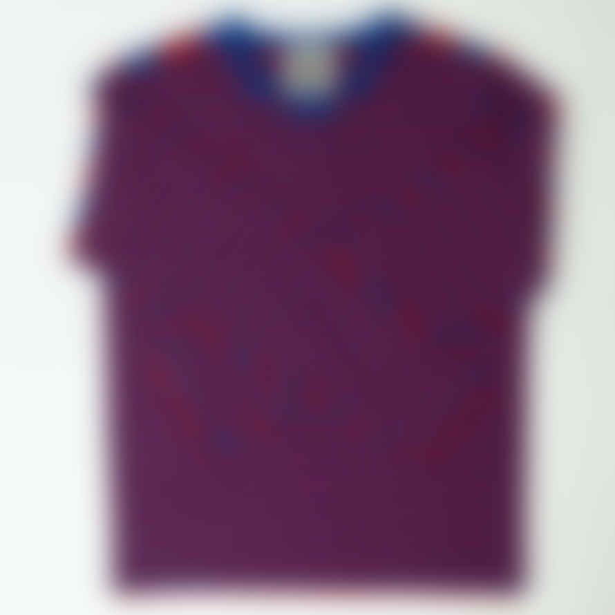 Afroart Awoc Men's Long Sleeve T-Shirt - Red & Blue