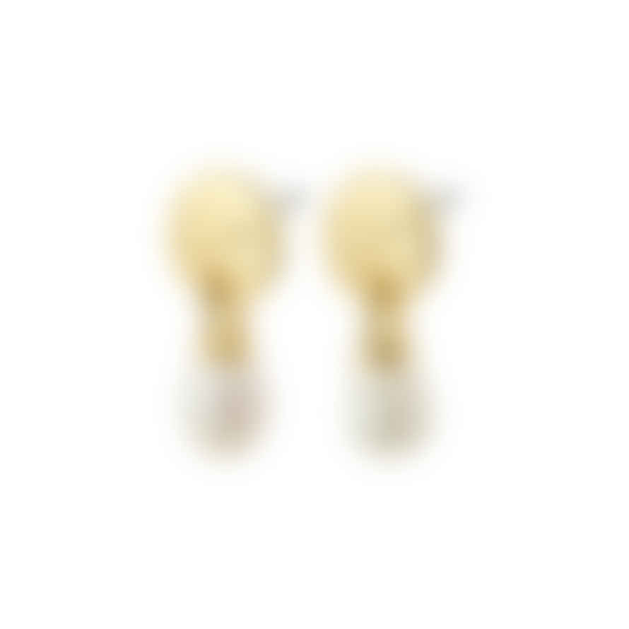 Pilgrim Heat Freshwater Pearl Earrings - Gold