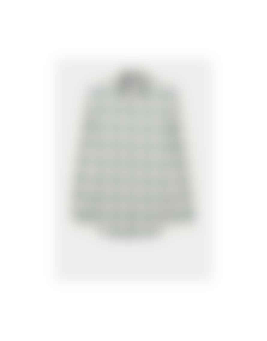 Paul Smith Light Pastel Check Tailored Fit Shirt Col: 30 Green