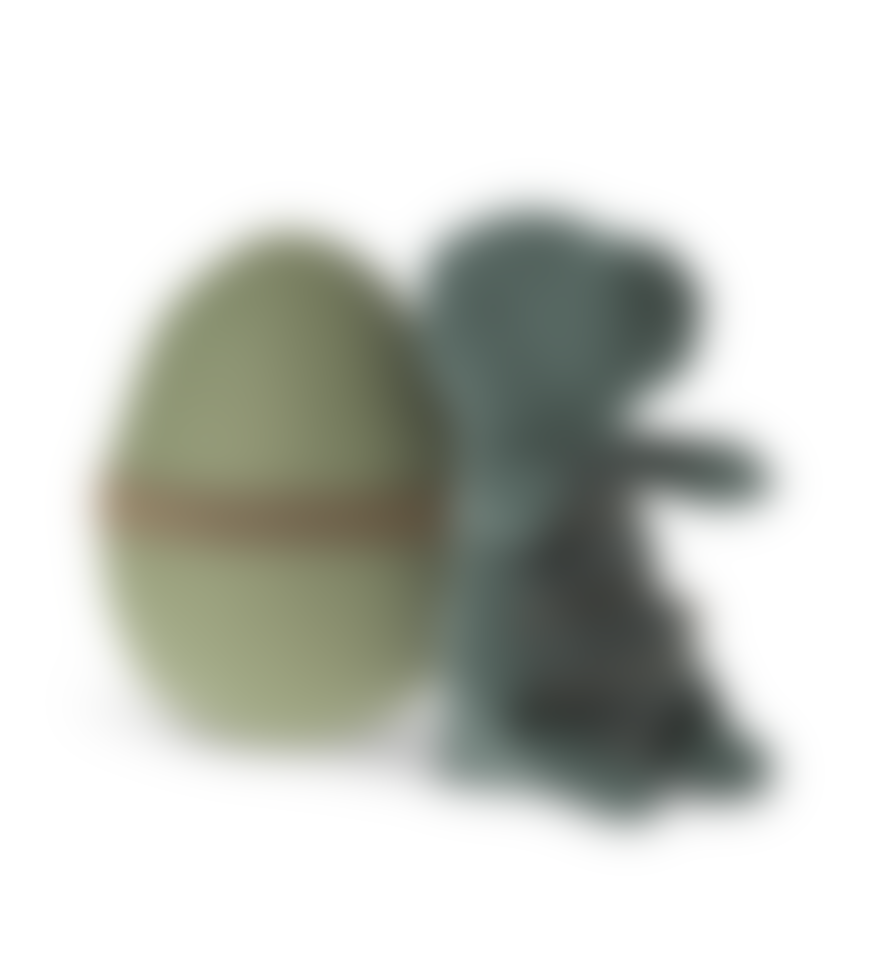 Maileg Small Gantosaurus Dinosaur Soft Toy In Egg, Dark Petrol