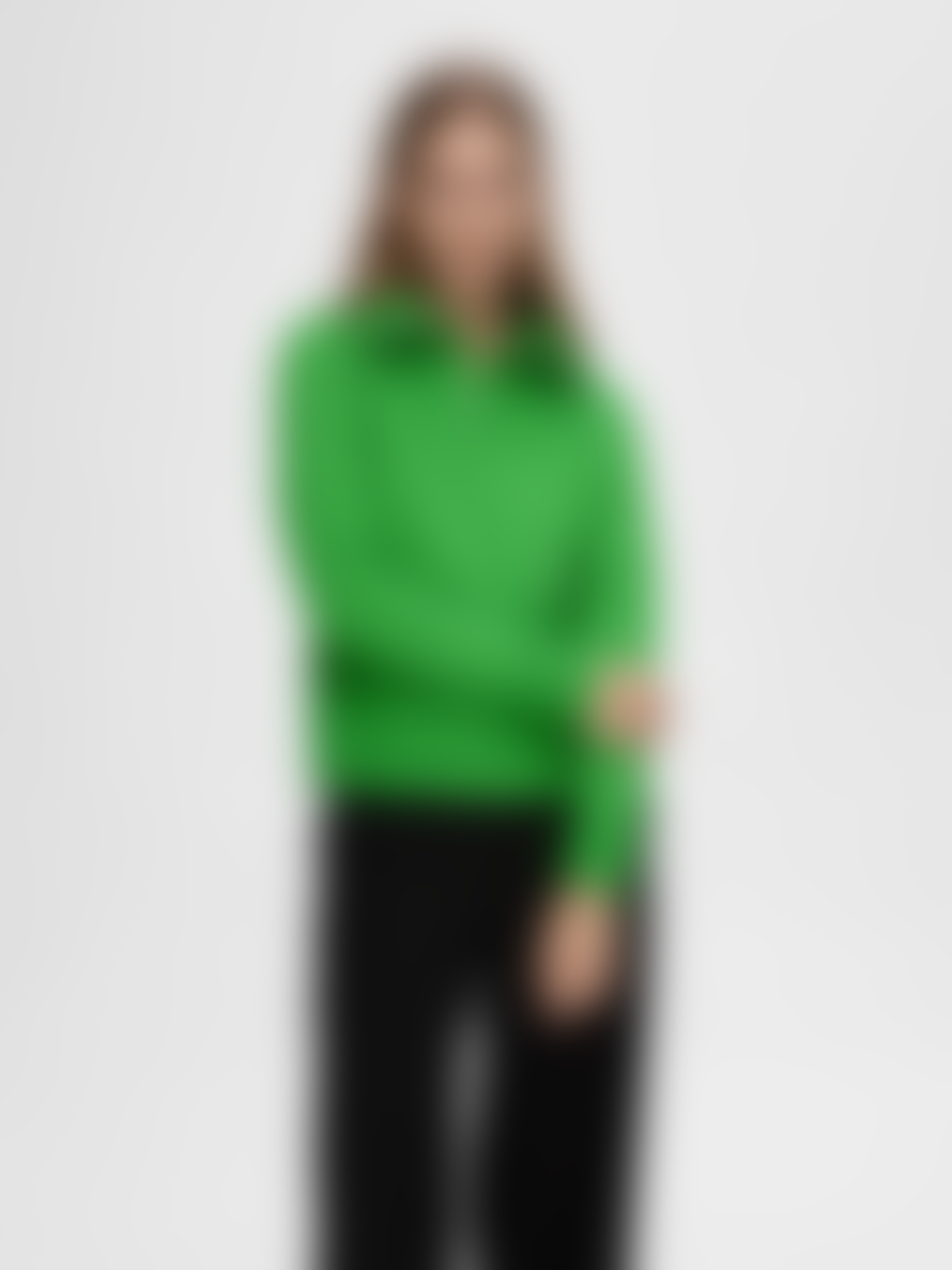 Selected Femme Lulu Mika Half Zip Knit - Classic Green