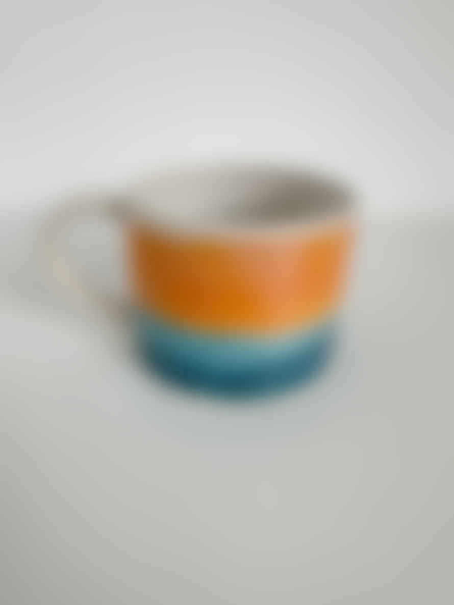 Potter and clay Coastal Sunrise Handmade Ceramic Cup - Large