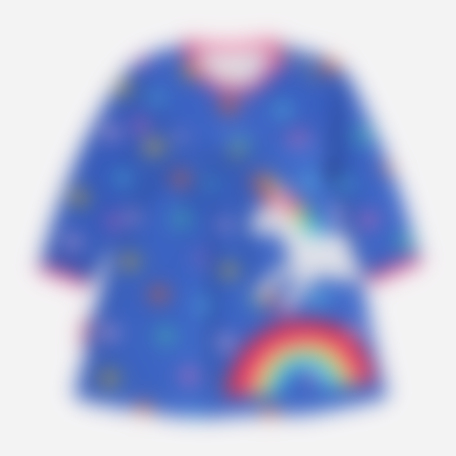 Toby Tiger Organic Rainbow Unicorn Applique T-shirt Dress