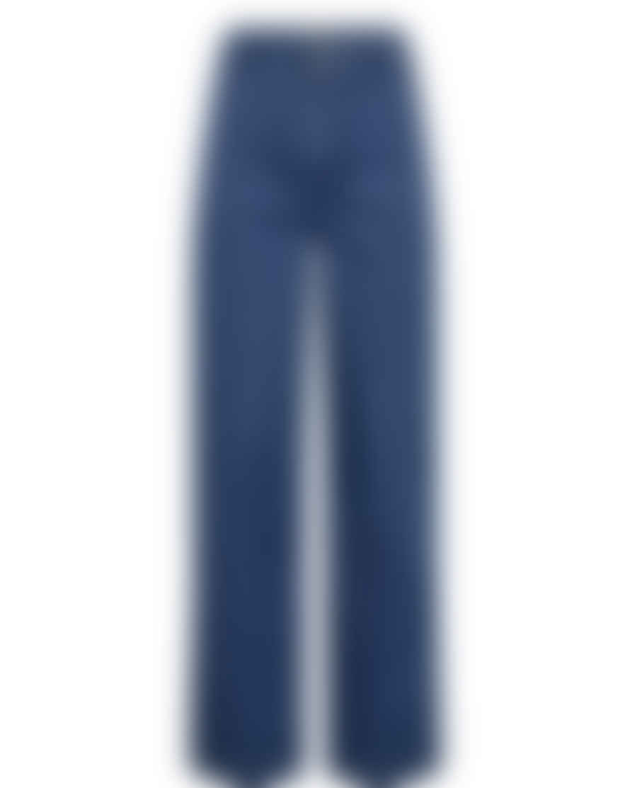 Numph Nuamber Medium Blue Denim Trousers