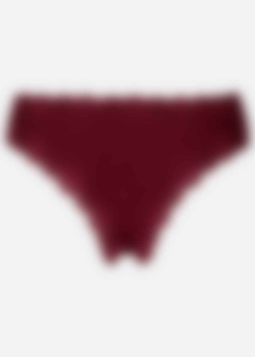Rosemunde Silk Hipster with Lace - Cabernet